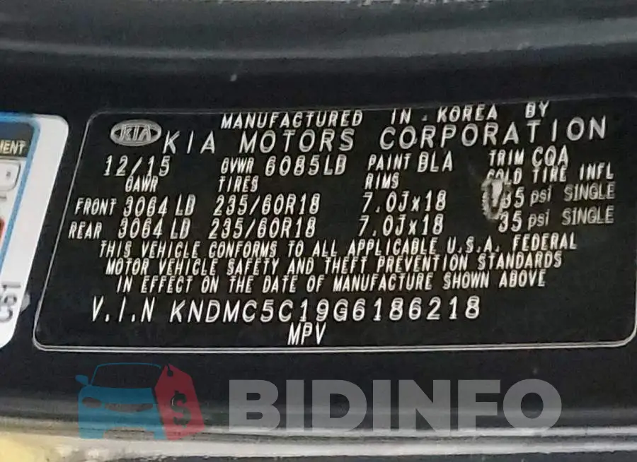 KNDMC5C19G6186218 Photo# 10