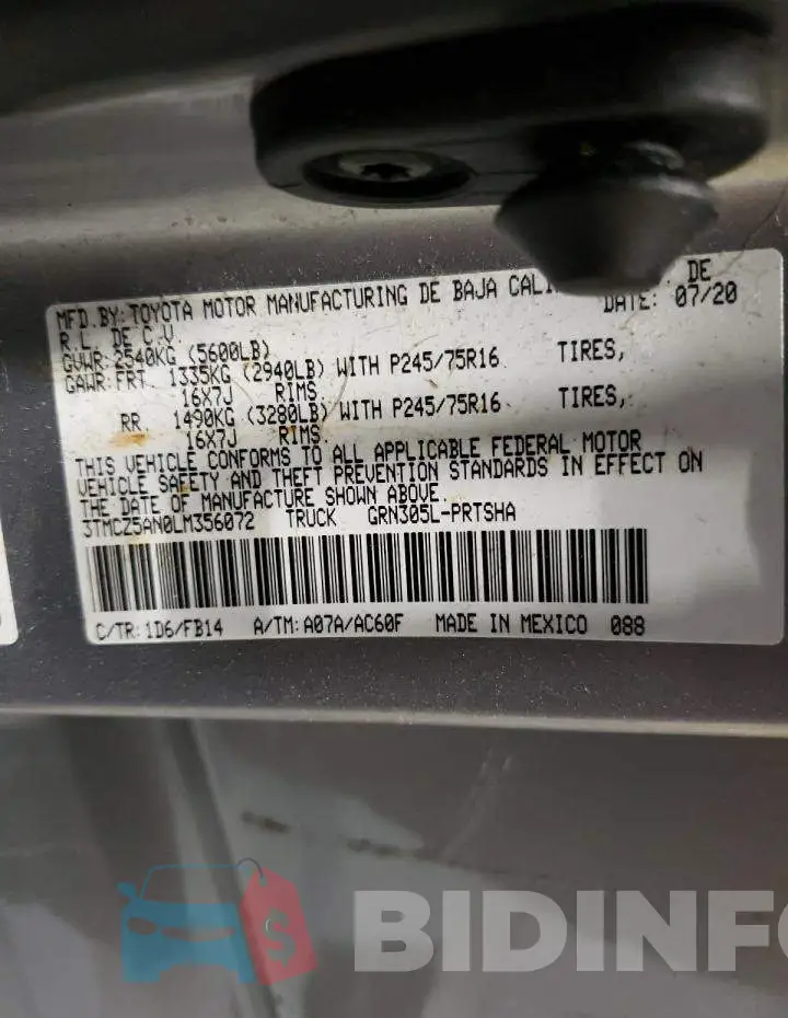 3TMCZ5AN0LM356072 Photo# 10