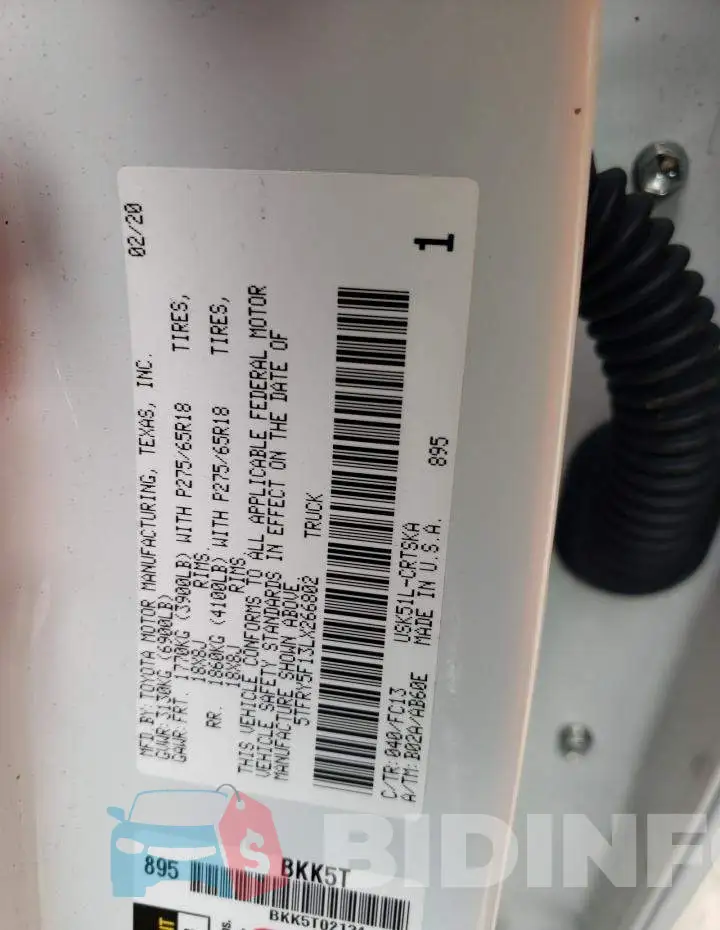 5TFRY5F13LX266802 Photo# 10