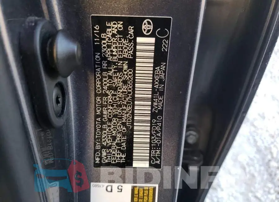 JTDZN3EU7HJ065200 Photo# 10