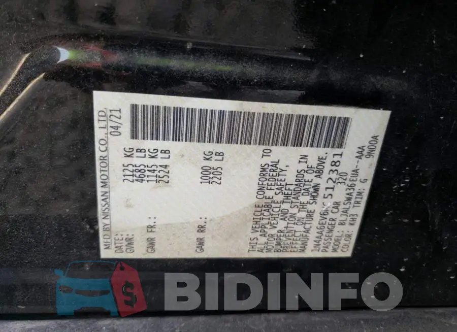 1N4AA6EV6MC512381 Photo# 10