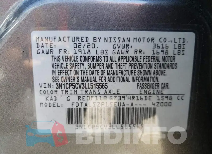 3N1CP5CV3LL515565 Photo# 10