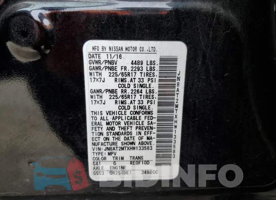 JN8AT2MTXHW133583 Photo# 10