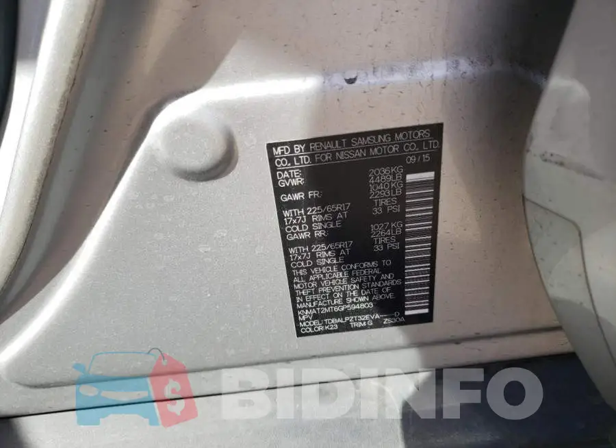 KNMAT2MT6GP594803 Photo# 10