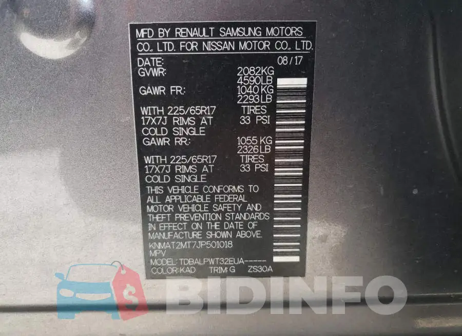 KNMAT2MT7JP501018 Photo# 10