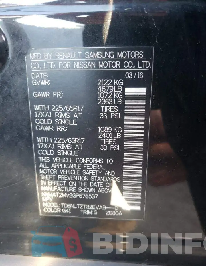 KNMAT2MV3GP676537 Photo# 10