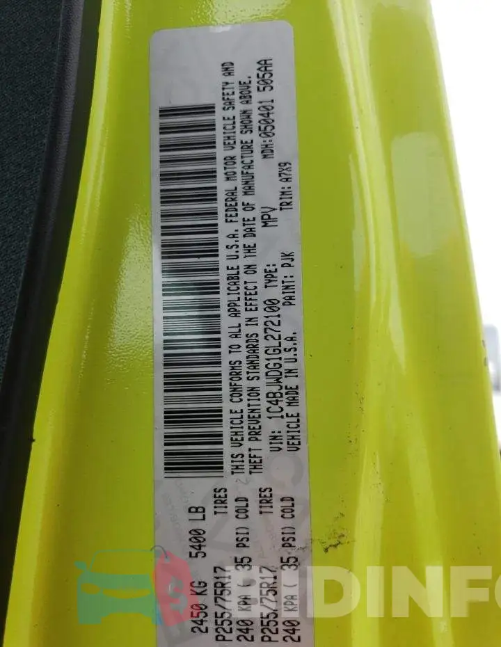 1C4BJWDG1GL272100 Photo# 10