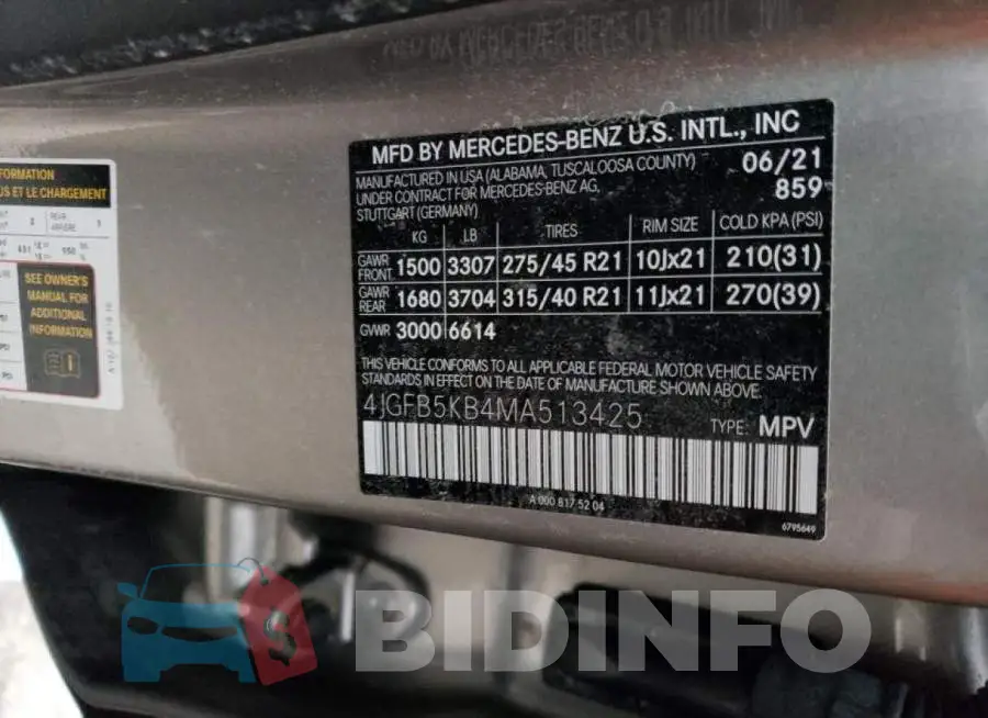 4JGFB5KB4MA513425 Photo# 10