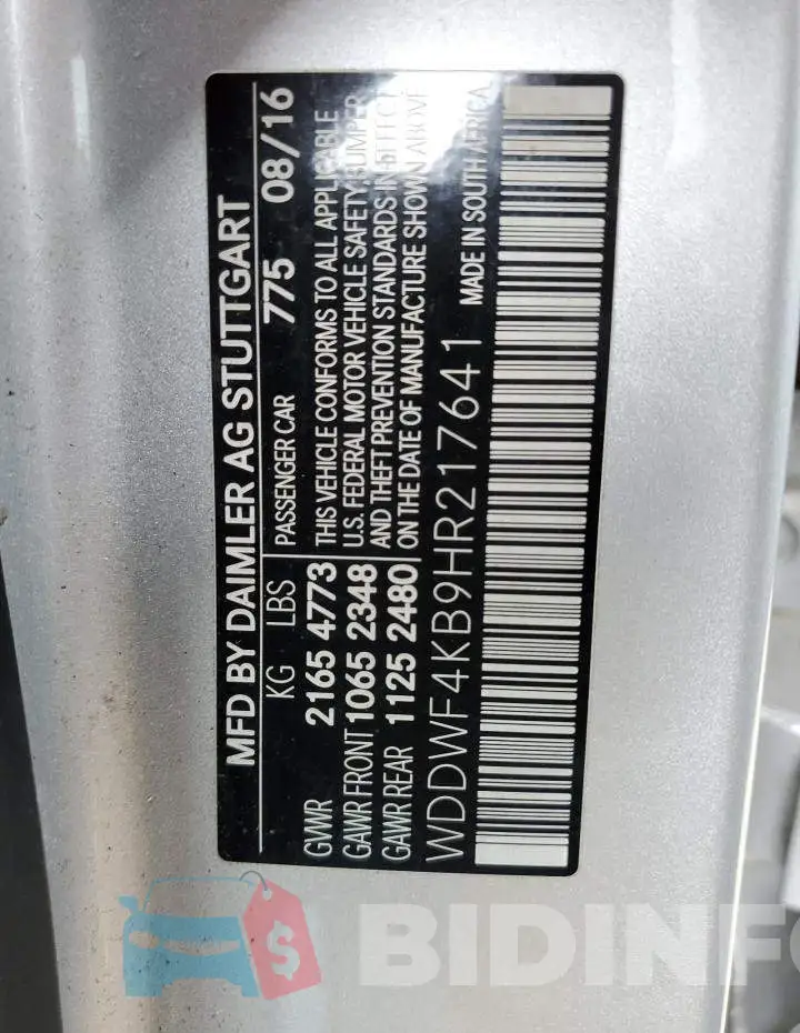 WDDWF4KB9HR217641 Photo# 10