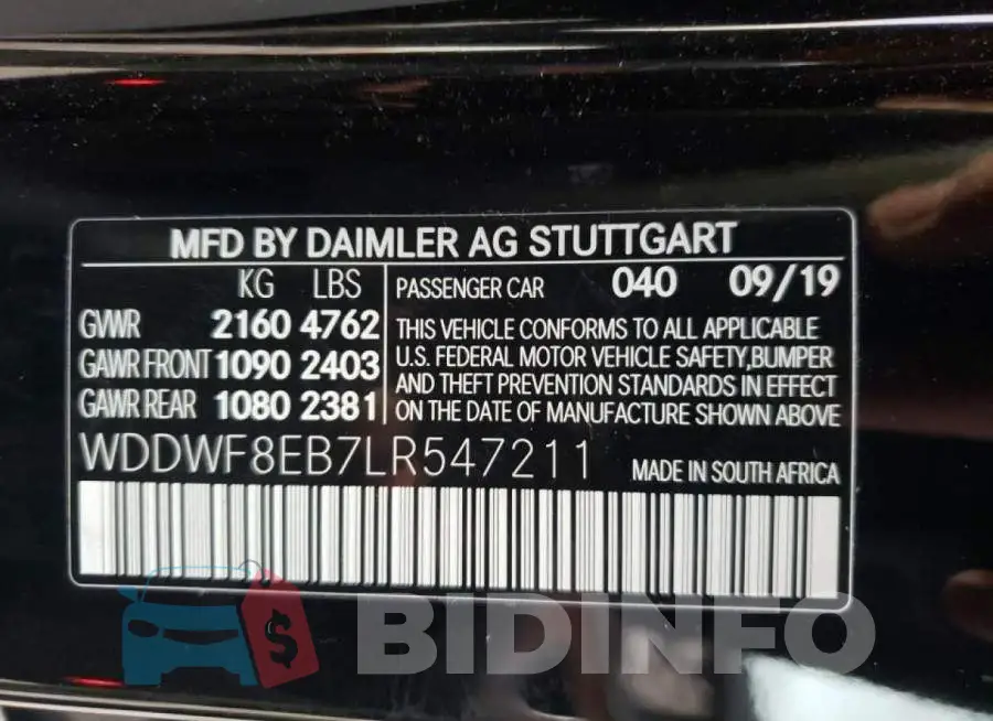 WDDWF8EB7LR547211 Photo# 10