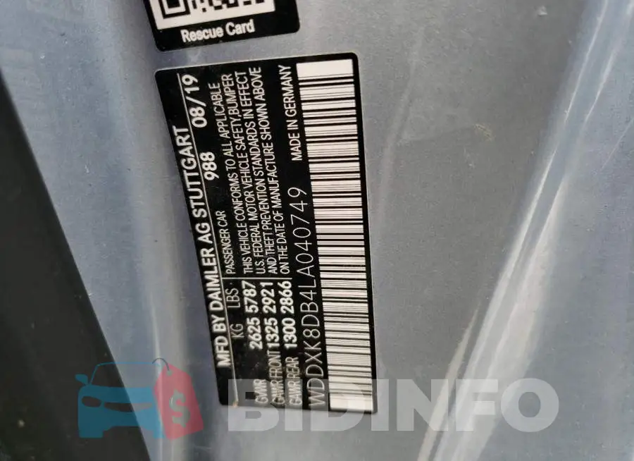 WDDXK8DB4LA040749 Photo# 10