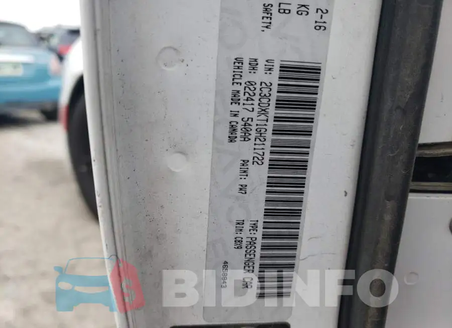 2C3CDXKT1GH211722 Photo# 10