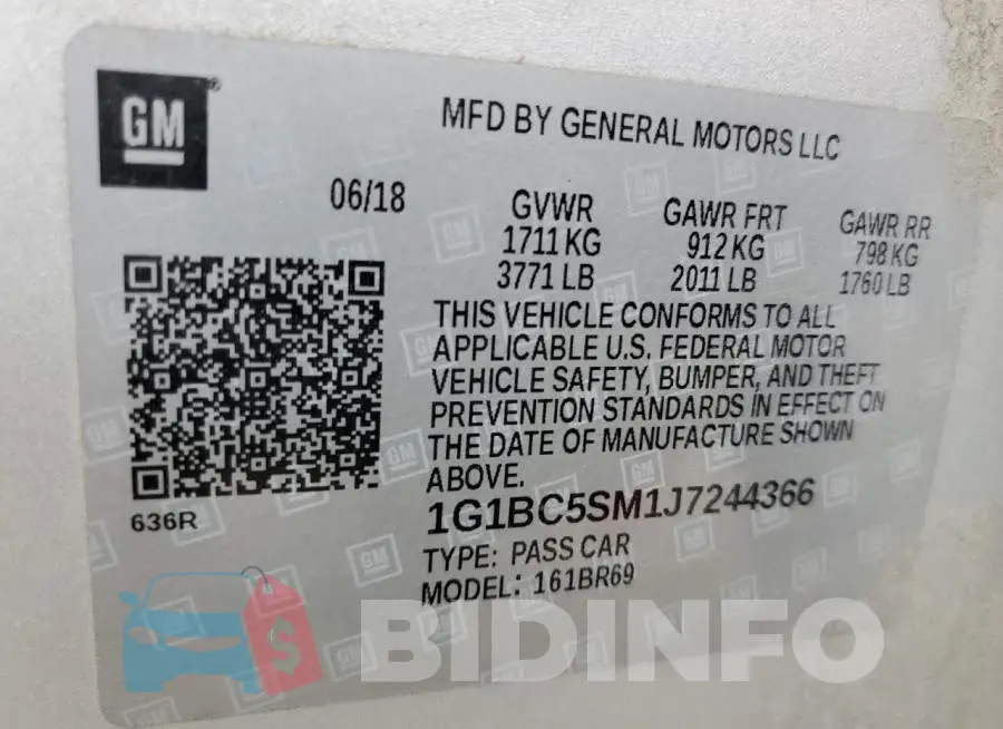 1G1BC5SM1J7244366 Photo# 10