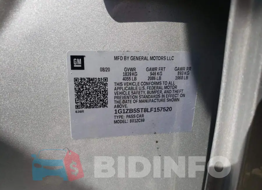 1G1ZB5ST8LF157520 Photo# 10
