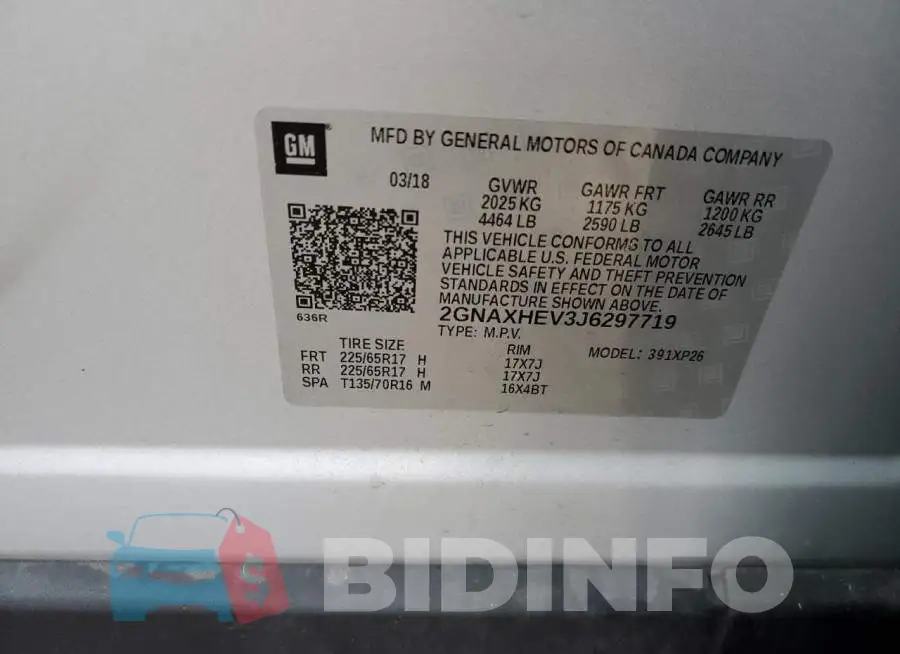 2GNAXHEV3J6297719 Photo# 10