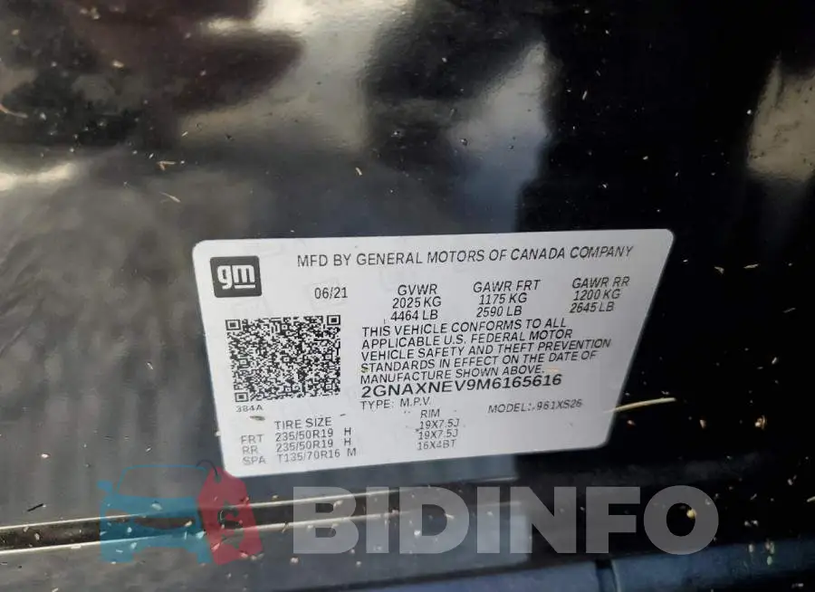 2GNAXNEV9M6165616 Photo# 10