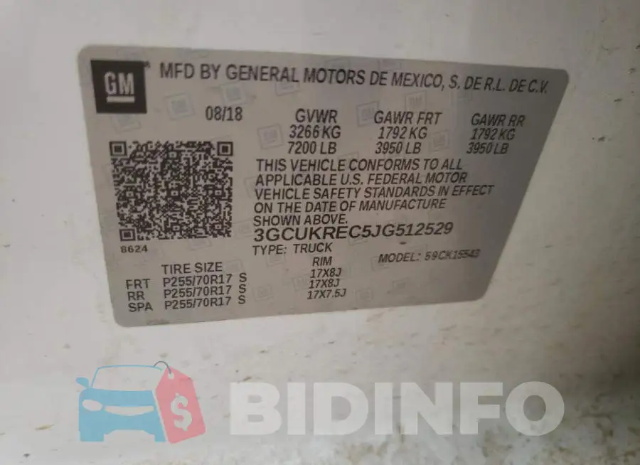 3GCUKREC5JG512529 Photo# 10