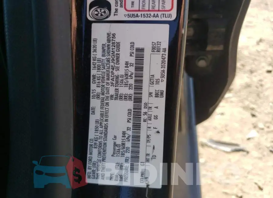 3FADP4EJ9GM128756 Photo# 10