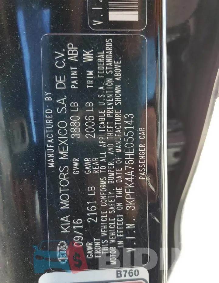 3KPFK4A76HE055143 Photo# 10