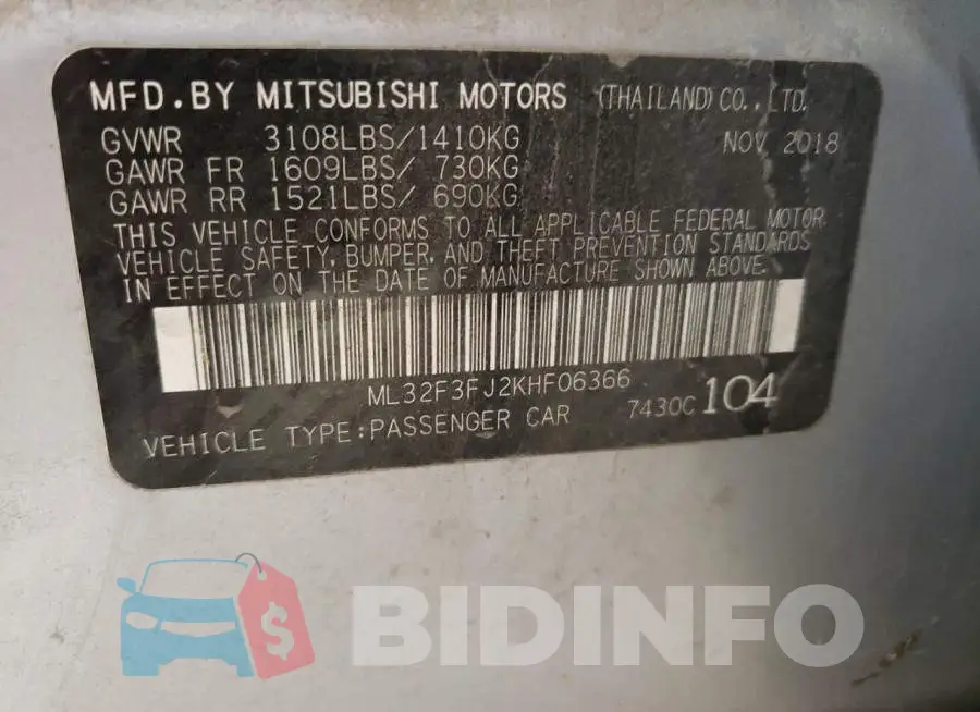 ML32F3FJ2KHF06366 Photo# 10