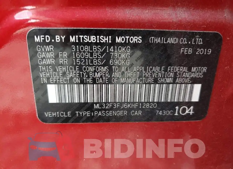 ML32F3FJ6KHF12820 Photo# 10
