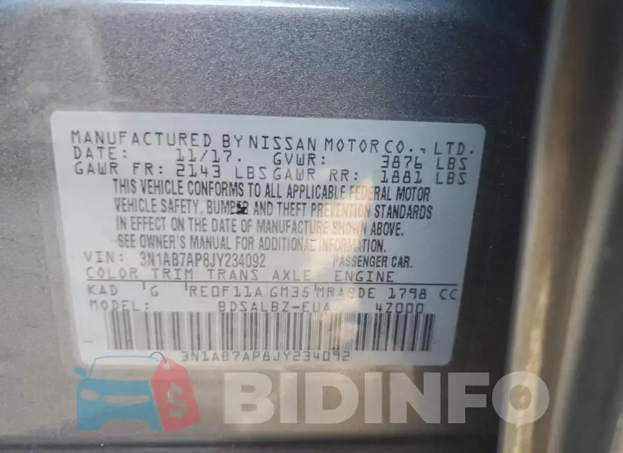 3N1AB7AP8JY234092 Photo# 10