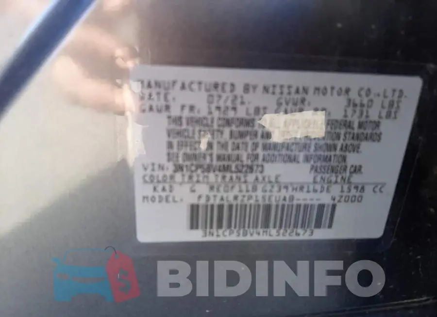 3N1CP5BV4ML522673 Photo# 10