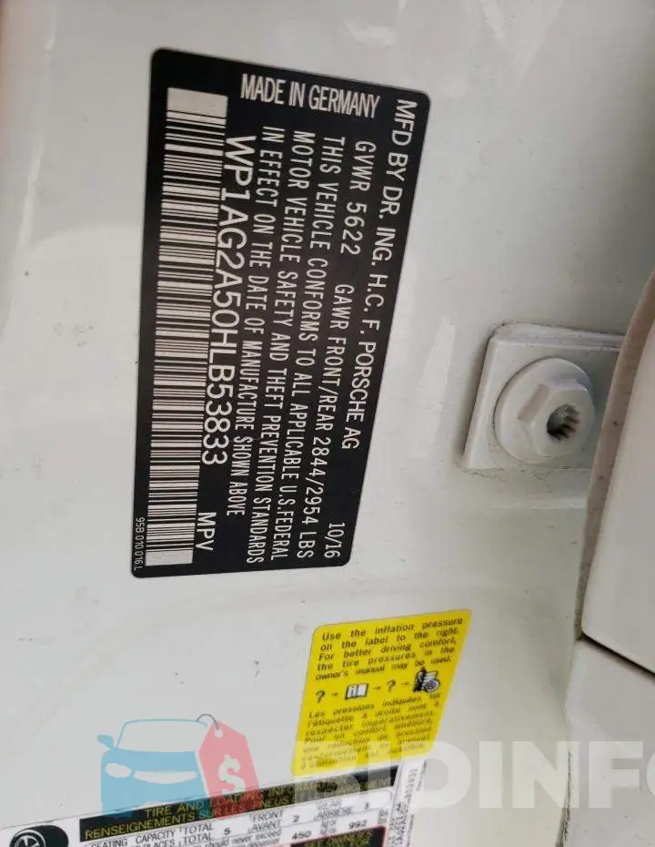 WP1AG2A50HLB53833 Photo# 10