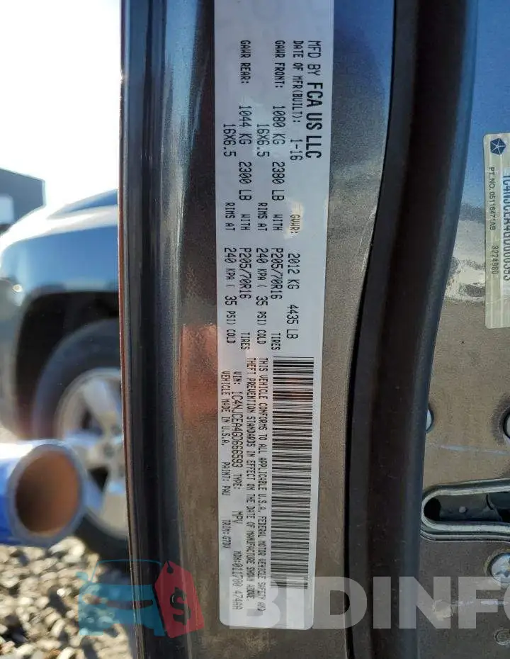 1C4NJCEA4GD666593 Photo# 10