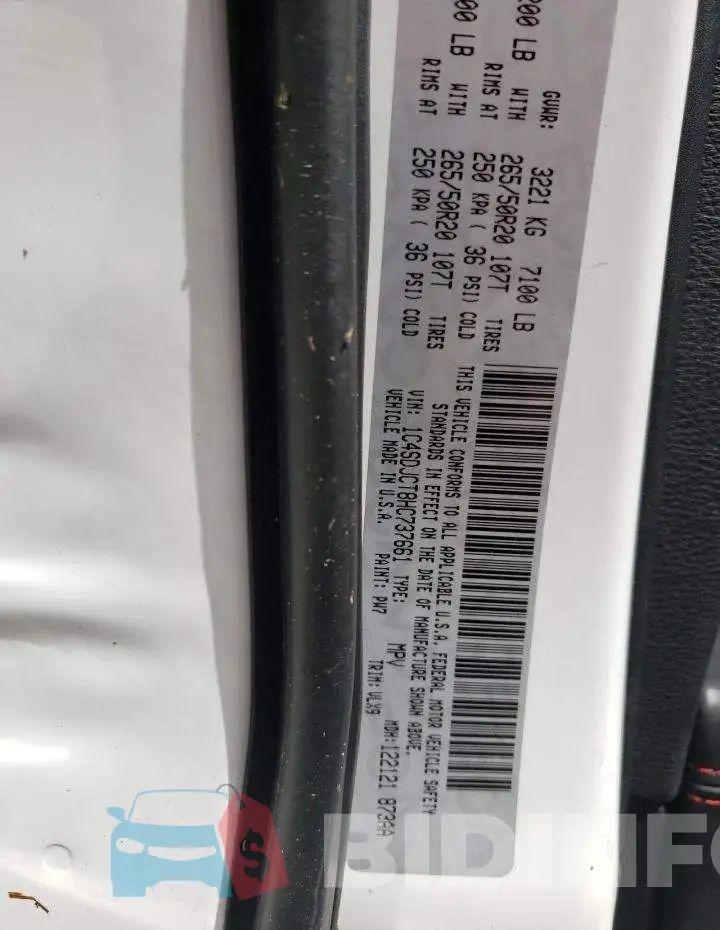1C4SDJCT8HC737661 Photo# 10