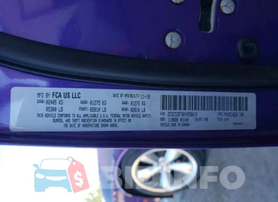 2C3CDZBT6KH558015 Photo# 10