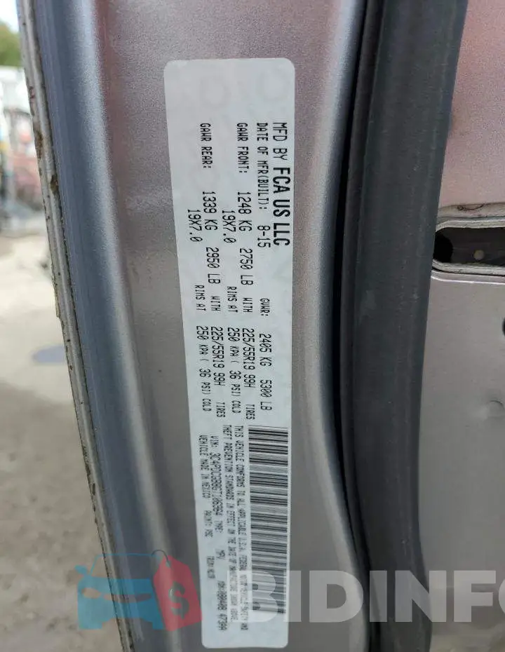 3C4PDCGB8GT106964 Photo# 10