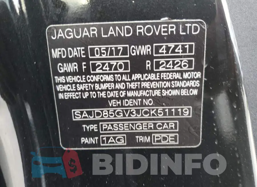 SAJD85GV3JCK51119 Photo# 10