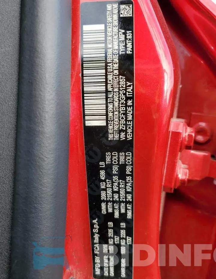 ZFBCFYBT3GP512857 Photo# 10