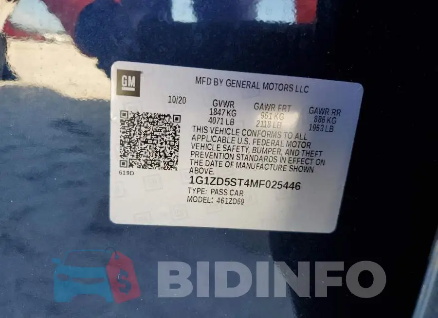 1G1ZD5ST4MF025446 Photo# 10