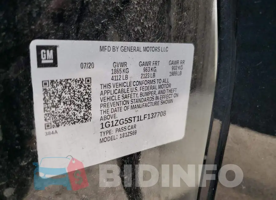 1G1ZG5ST1LF137708 Photo# 10