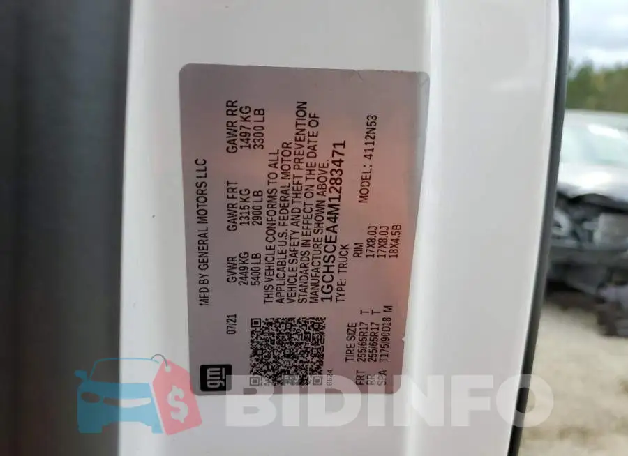 1GCHSCEA4M1283471 Photo# 10