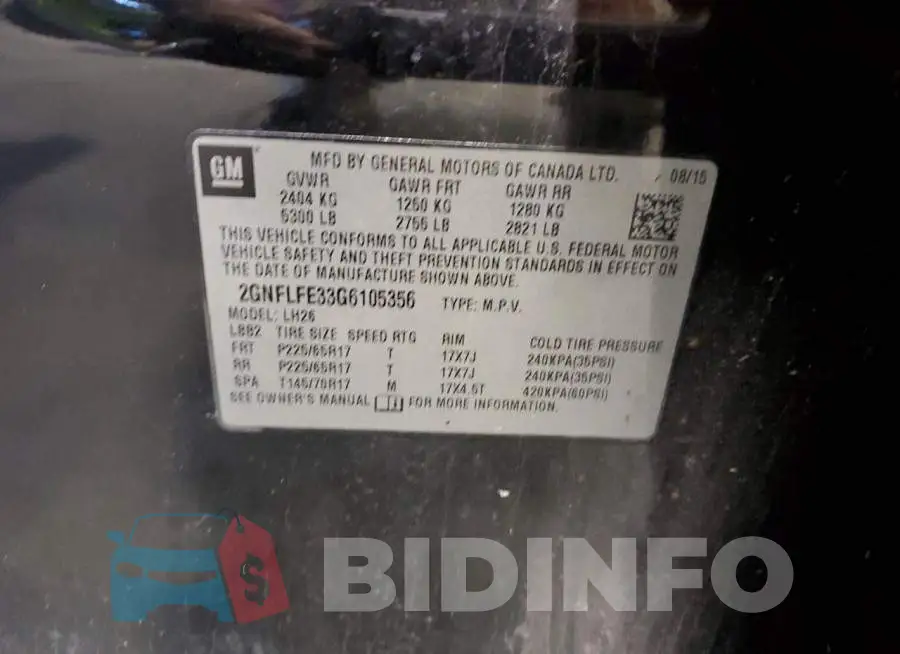 2GNFLFE33G6105356 Photo# 10