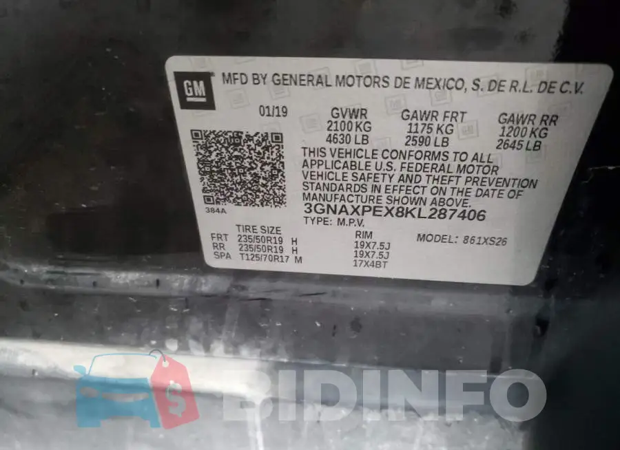 3GNAXPEX8KL287406 Photo# 10