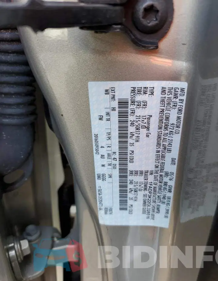 1FADP3K22GL328516 Photo# 10