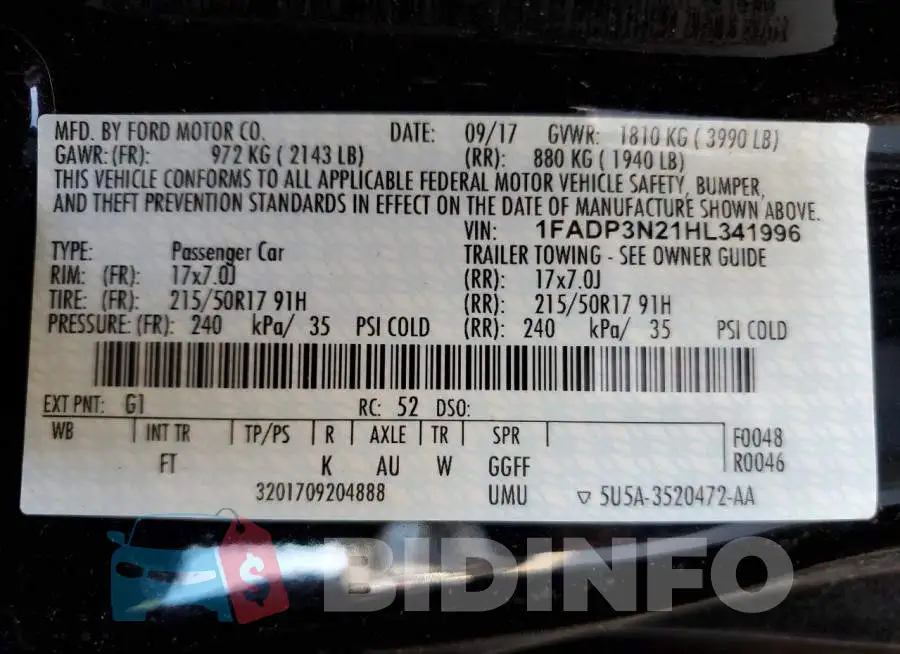 1FADP3N21HL341996 Photo# 10