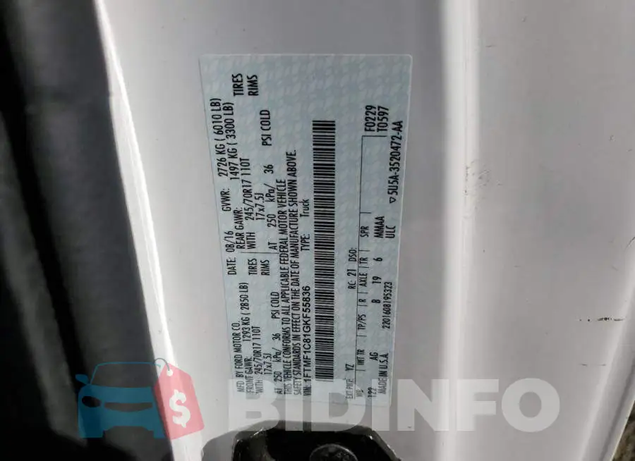 1FTMF1C81GKF55836 Photo# 10