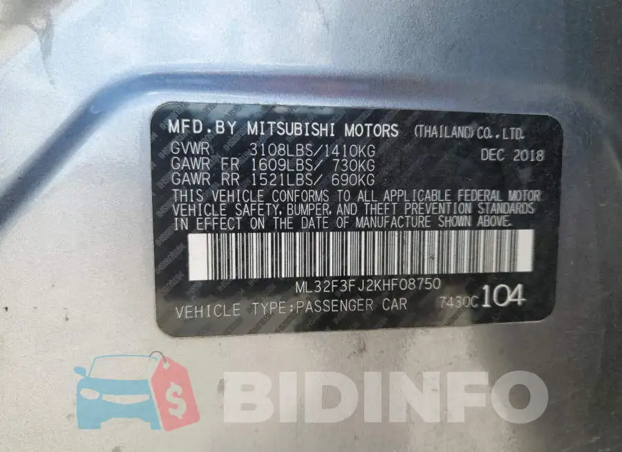 ML32F3FJ2KHF08750 Photo# 10
