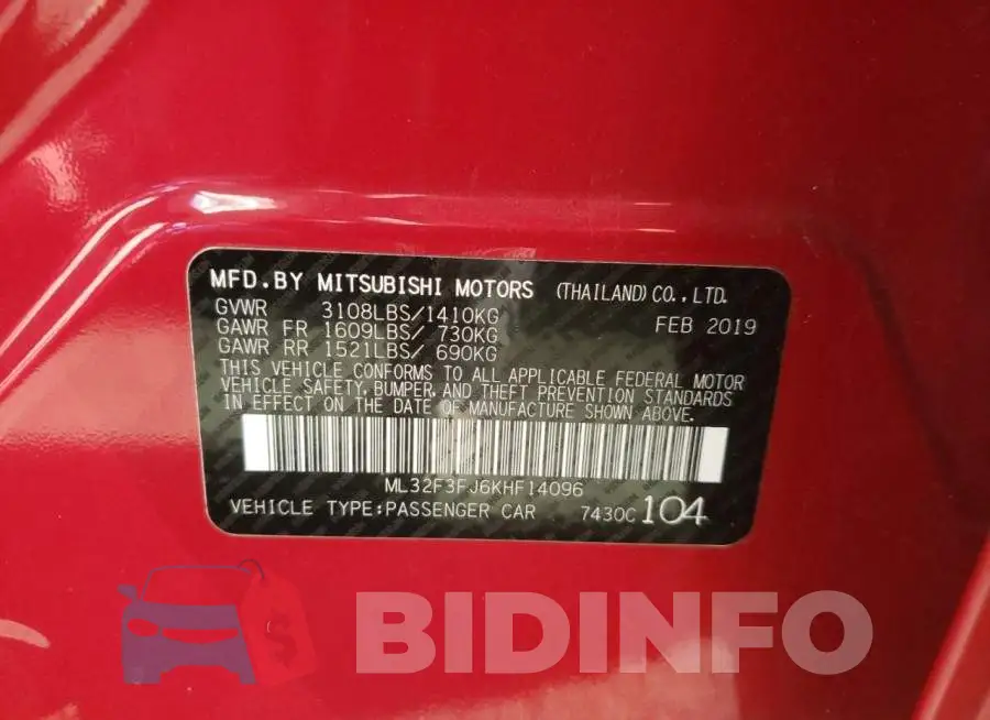 ML32F3FJ6KHF14096 Photo# 10