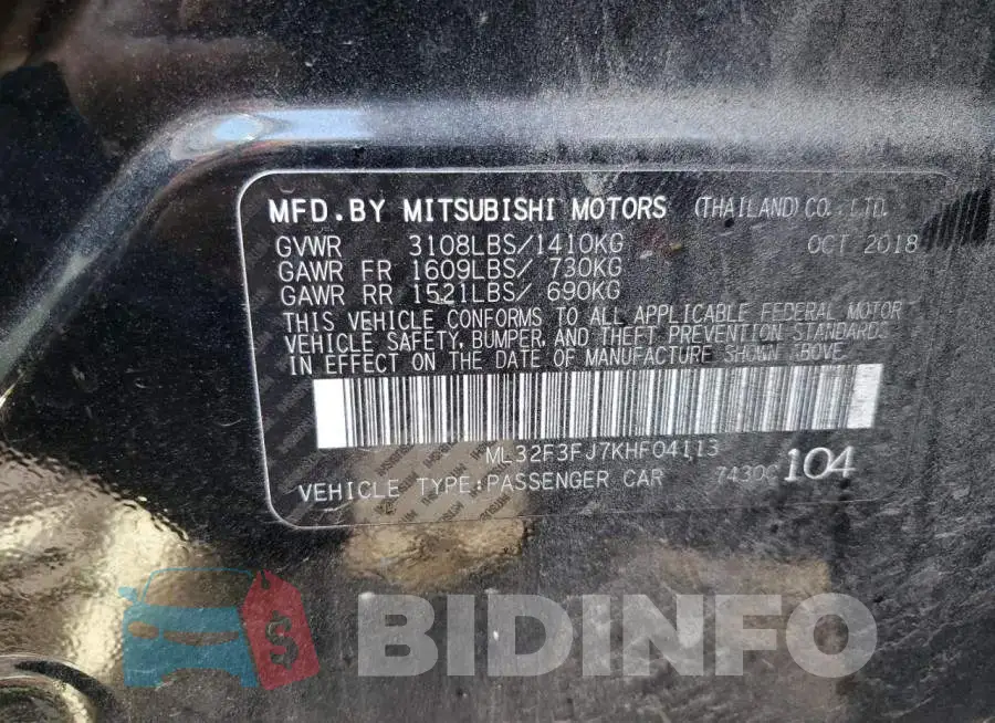 ML32F3FJ7KHF04113 Photo# 10