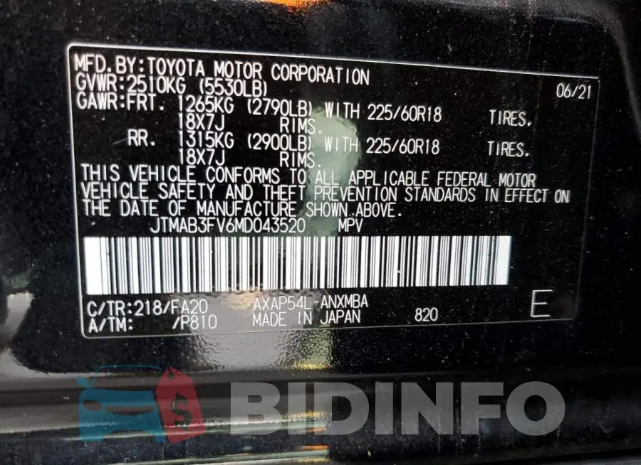 JTMAB3FV6MD043520 Photo# 10