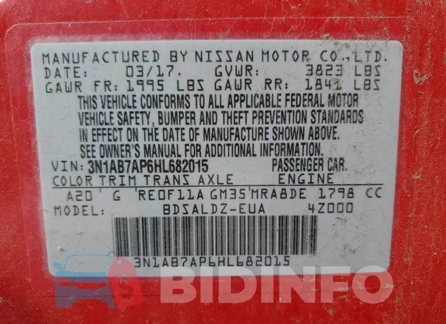 3N1AB7AP6HL682015 Photo# 10
