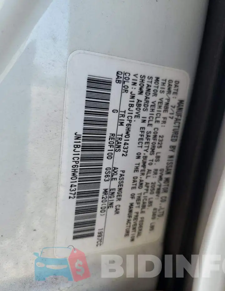 JN1BJ1CP6HW014372 Photo# 10