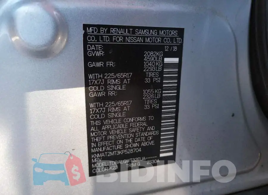 KNMAT2MT3KP528704 Photo# 10