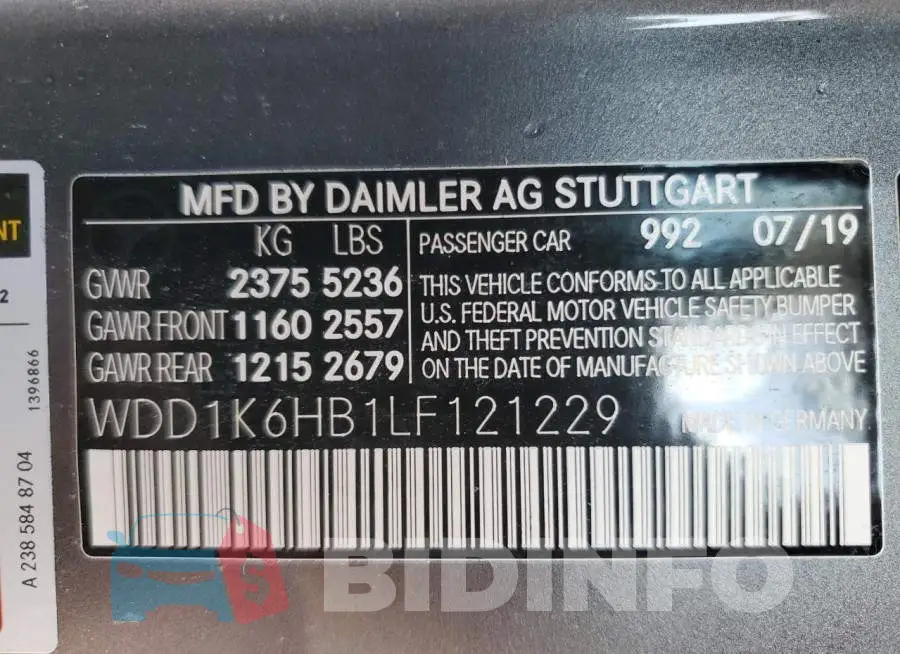 WDD1K6HB1LF121229 Photo# 13